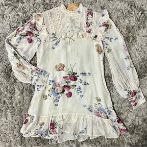 NWOT LoveShackFancy Saffron Dress in Natural Cream